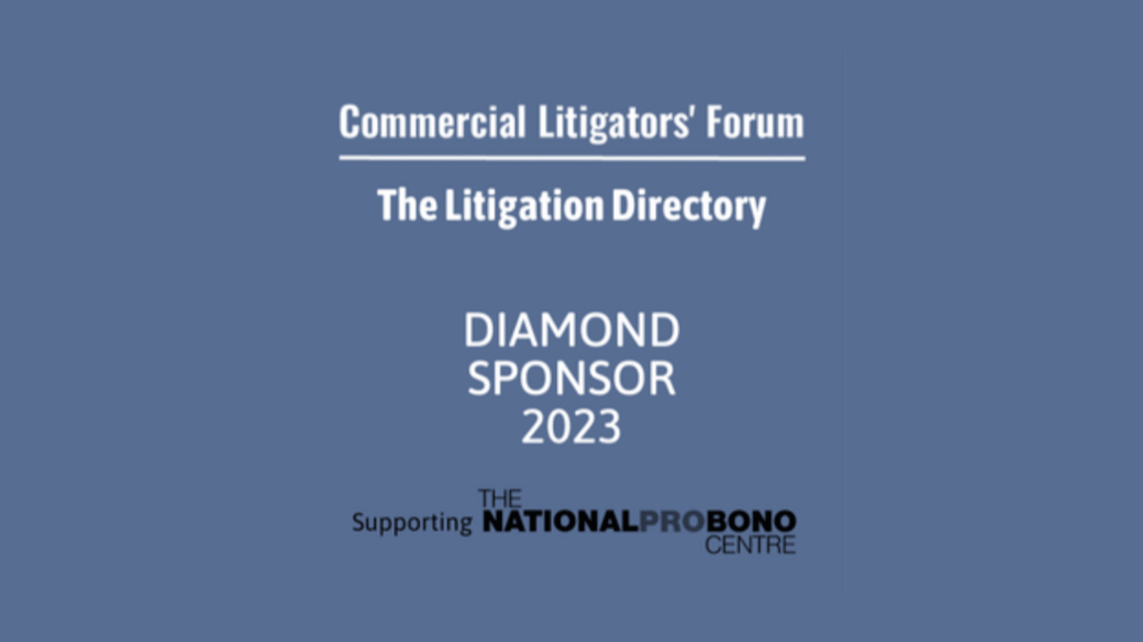 Kain Knight announce sponsorship of Commercial Litigators Forum 