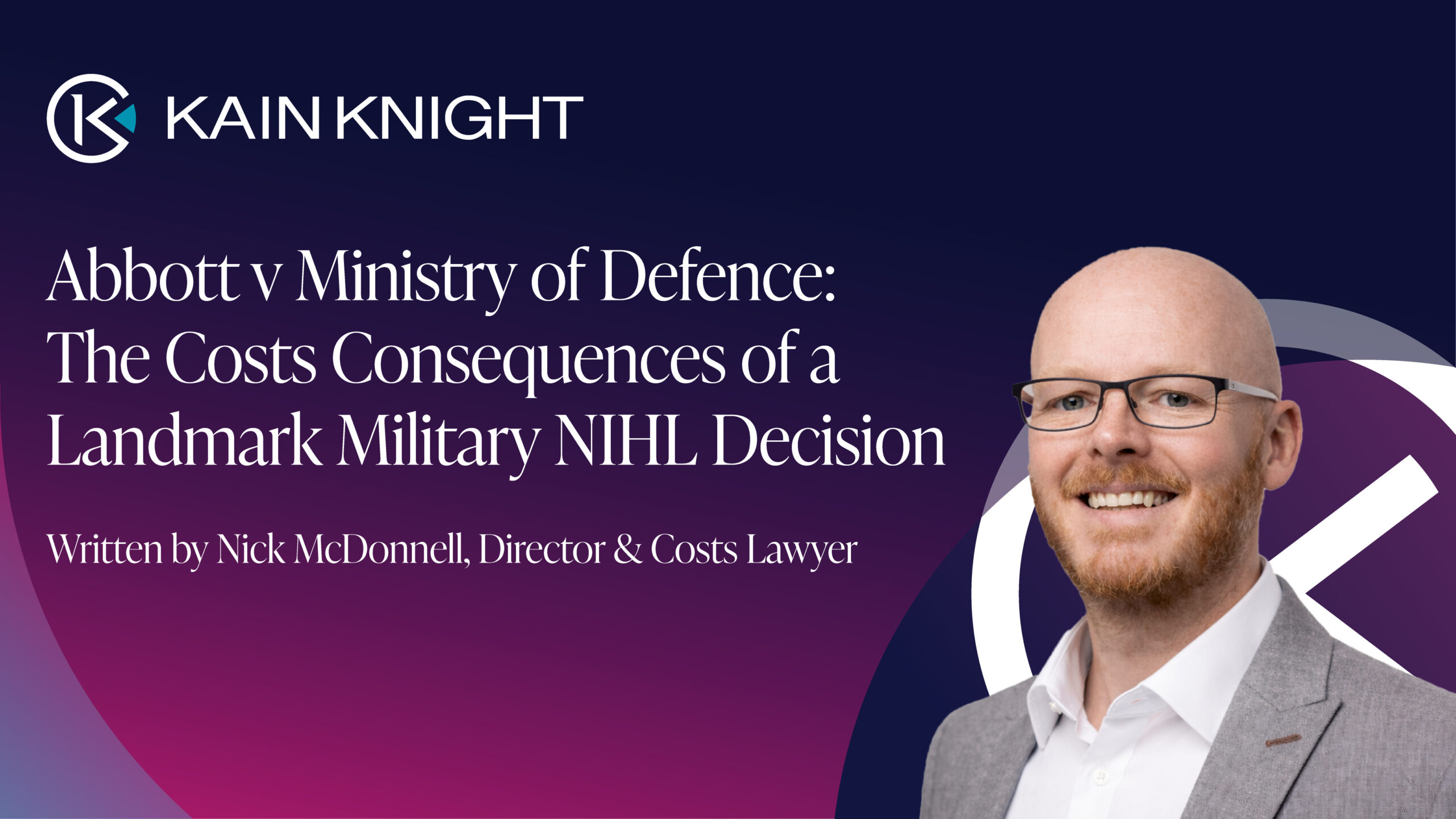 Abbott v Ministry of Defence: The Costs Consequences of a Landmark Military NIHL Decision