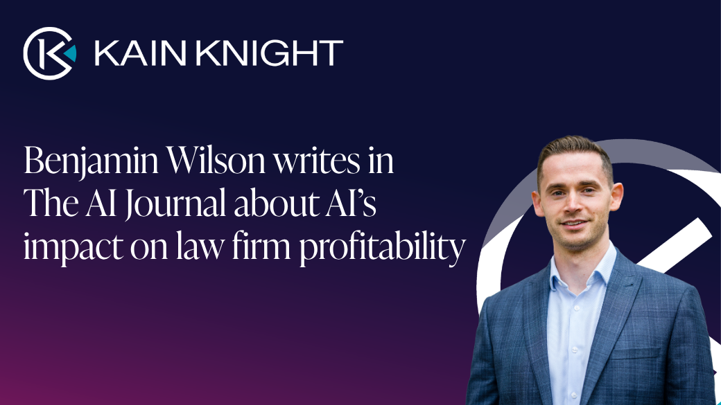 Benjamin Wilson writes in The AI Journal about AI’s impact on law firm profitability
