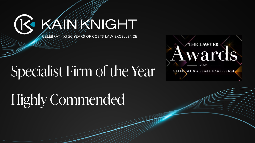 Kain Knight highly commended at The Lawyer Awards 2026