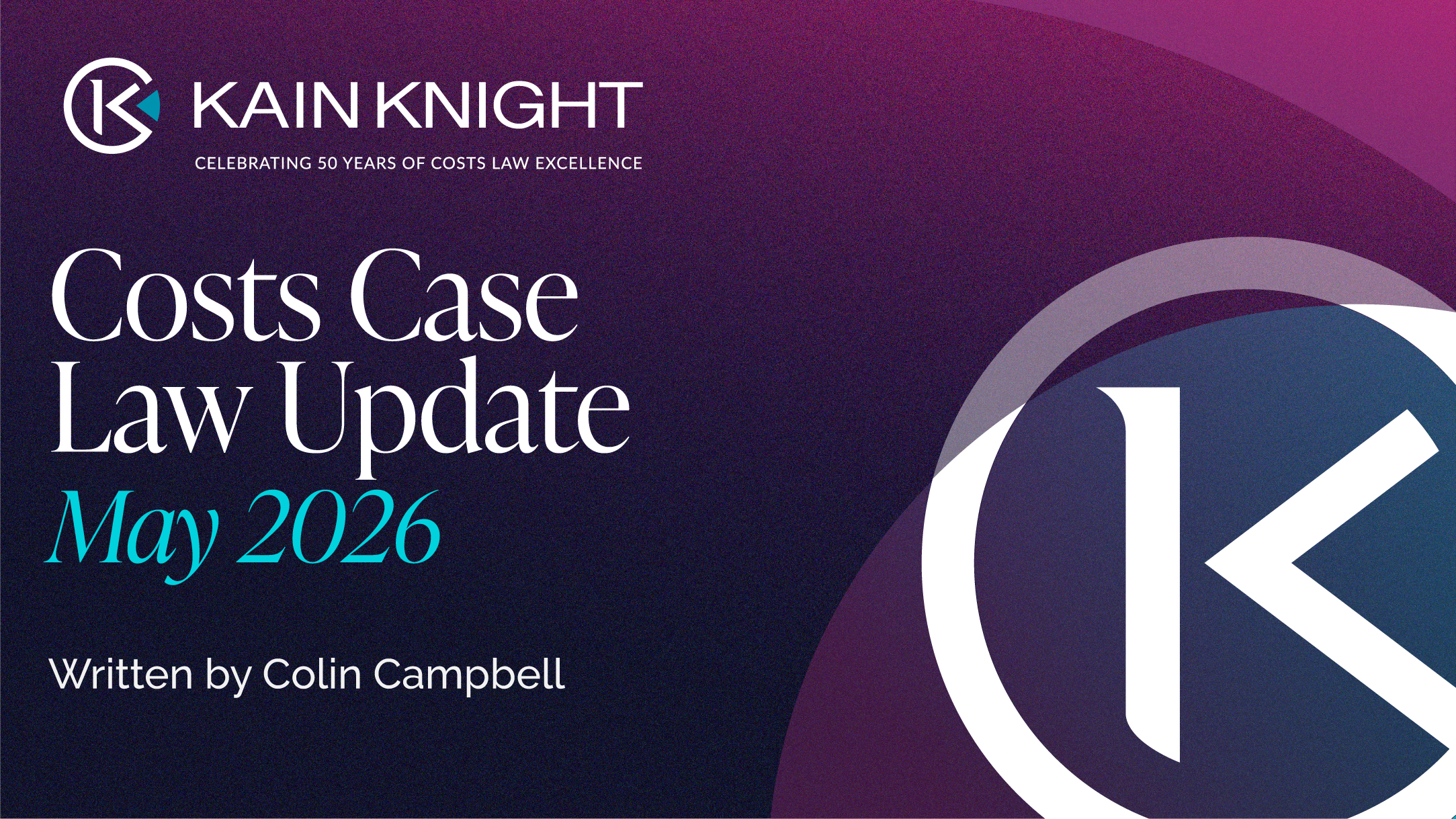 Costs Case Law Update – May 2026