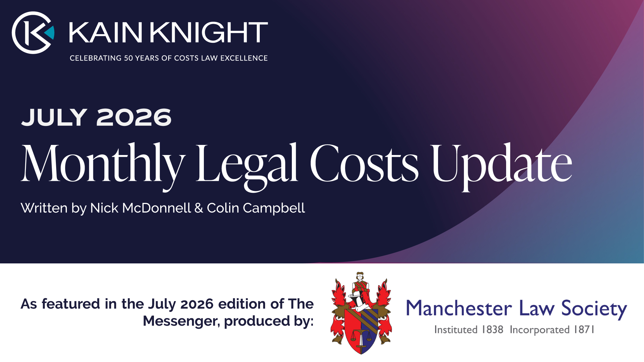Monthly Legal Costs Update – July 2026