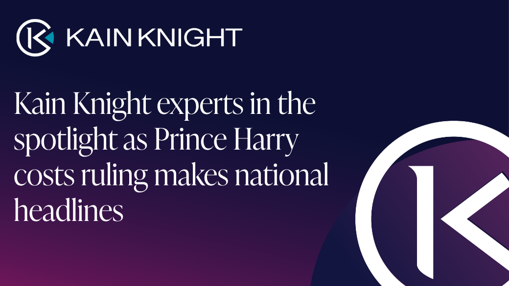 Kain Knight experts in the spotlight as Prince Harry costs ruling makes national headlines
