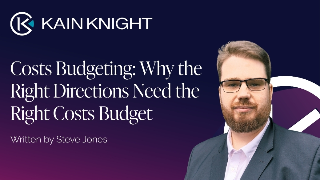 Costs Budgeting: Why the Right Directions Need the Right Costs Budget